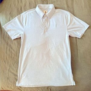 Duck Head Hayes Performance Logo Polo, Blue Fog, Small